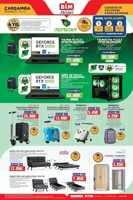 BİM Market Katalog sayfa 3: Rampage Kabin Boy Çocuk Valizi, Airwheel Elektrikli Binilebilir Scooter Valiz