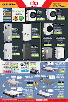 BİM Market Katalog sayfa 8: Blaupunkt Nofrost Buzdolabı Bkt 370 Mk B, No Frost Buzdolabı Key 430 Nfe