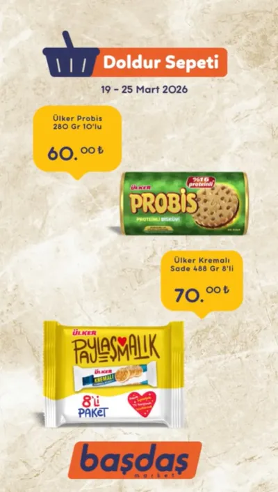 Başdaş Market 19 Mart 2026 Aktüel Kataloğu Kapak Görseli