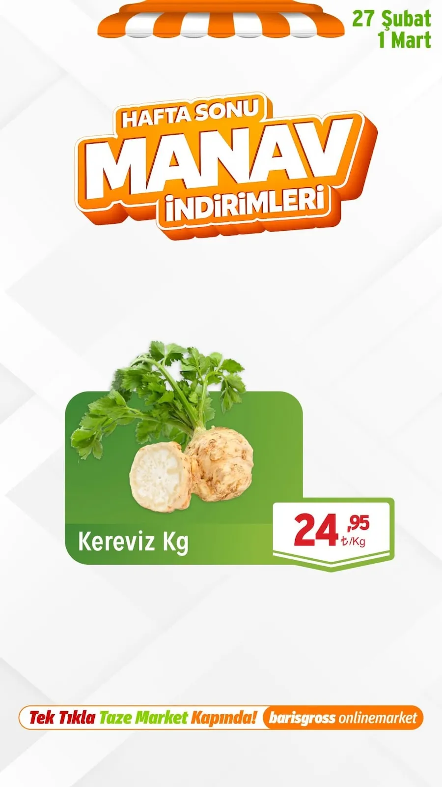 Barış Barış Gross 27 Şubat 2026 Aktüel Kataloğu sayfa 3: Kereviz Kg