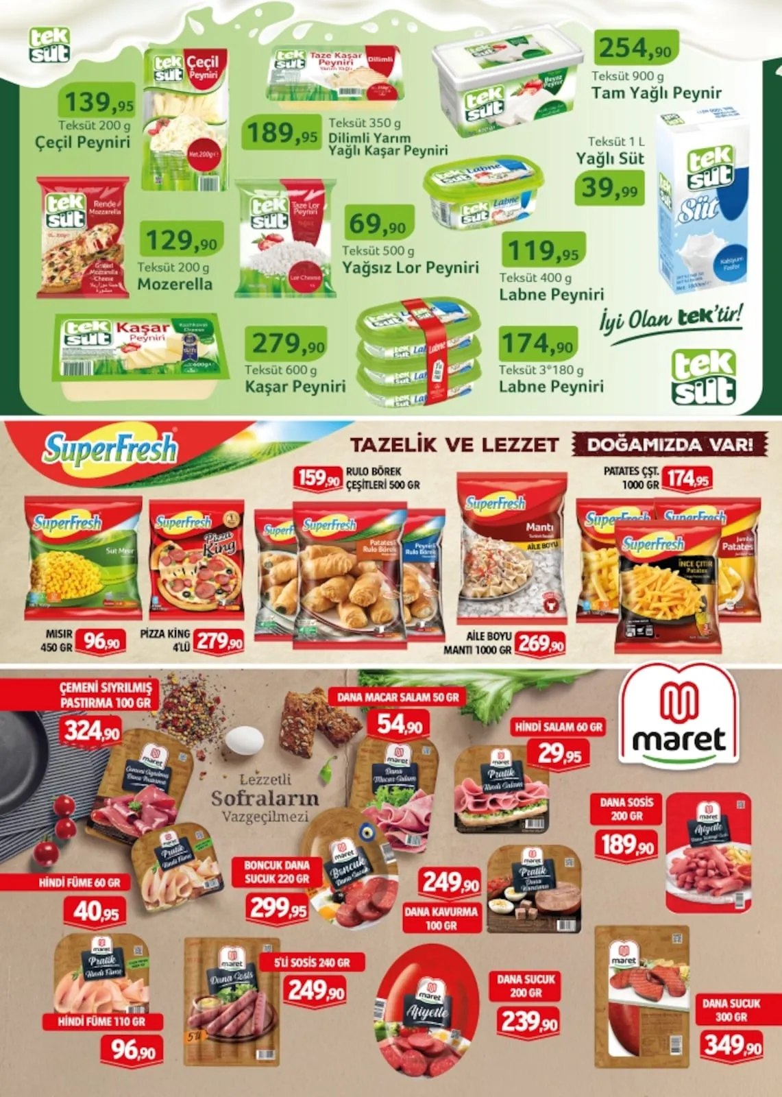 Barış Barış Gross 13 Mart 2026 Aktüel Kataloğu sayfa 3: Superfresh Süt Mısır 450 Gr, Superfresh Pizza King 4'Lü
