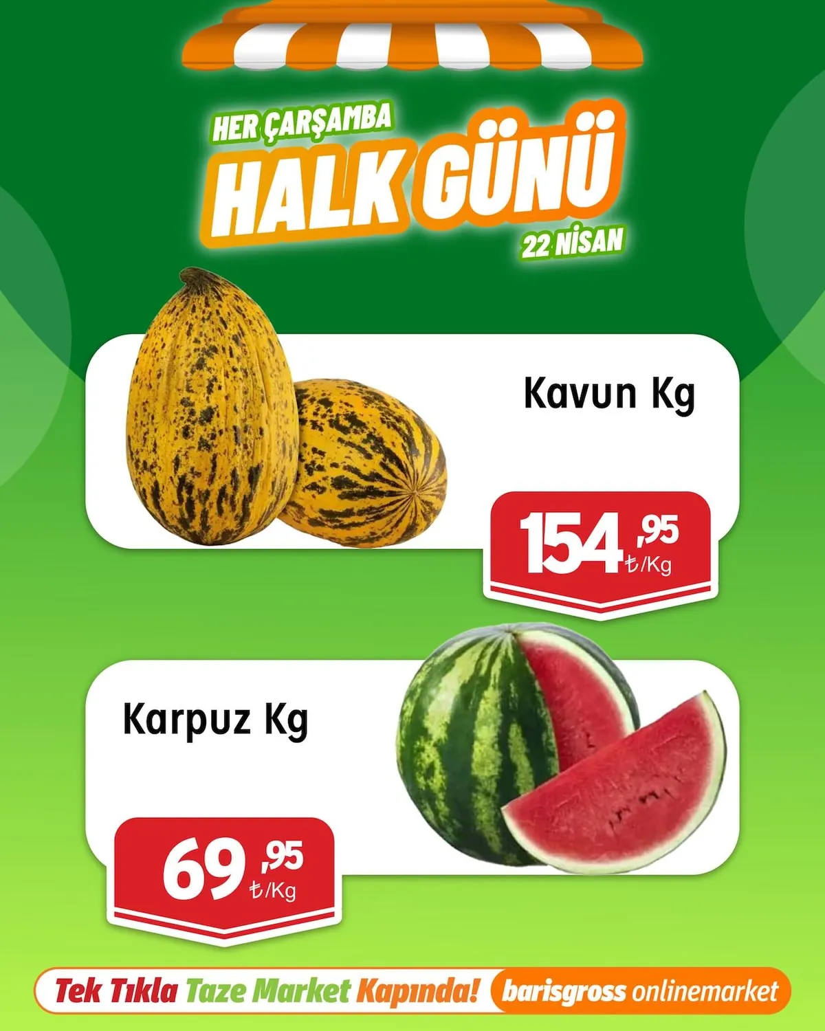 Barış Barış Gross 22 Nisan 2026 Aktüel Kataloğu sayfa 4: Kavun Kg