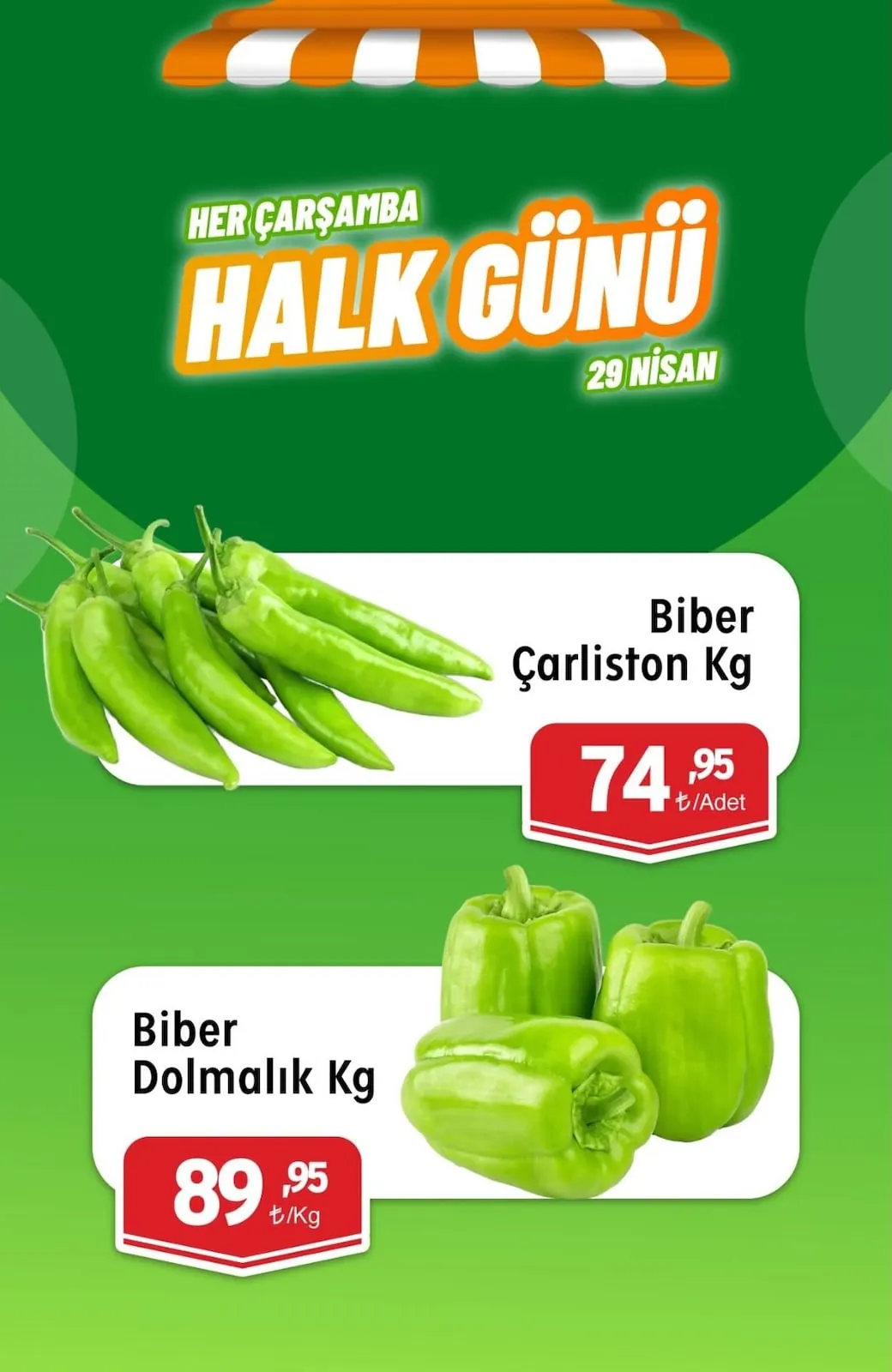 Barış Barış Gross 29 Nisan 2026 Aktüel Kataloğu sayfa 7: Biber Çarliston Kg