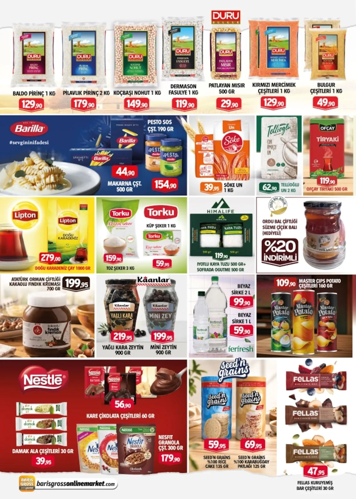 Barış Barış Gross 8 Mayıs 2026 Aktüel Kataloğu sayfa 4: Atatürk Orman Çiftliği Kakaolu Fındık Kreması 700 Gr, Ofçay Tiryaki 500 Gr