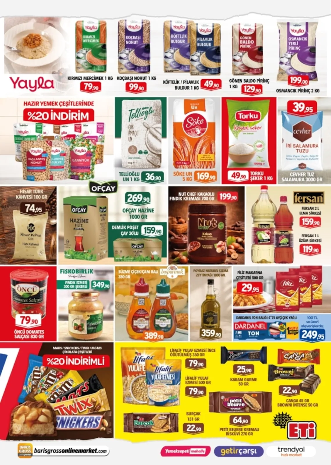 Barış Barış Gross 22 Mayıs 2026 Aktüel Kataloğu sayfa 4: Söke Un 5 Kg, Nut Chef Kakaolu Findik Kremasi 700 Gr
