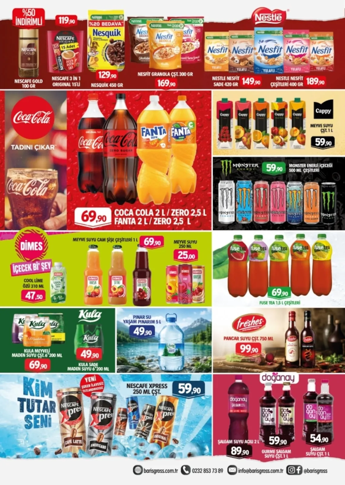 Barış Barış Gross 22 Mayıs 2026 Aktüel Kataloğu sayfa 5: Fresi̇es Pancar Suyu Çzt 750 Ml, Fuse Tea Çeşitleri 1,5 L