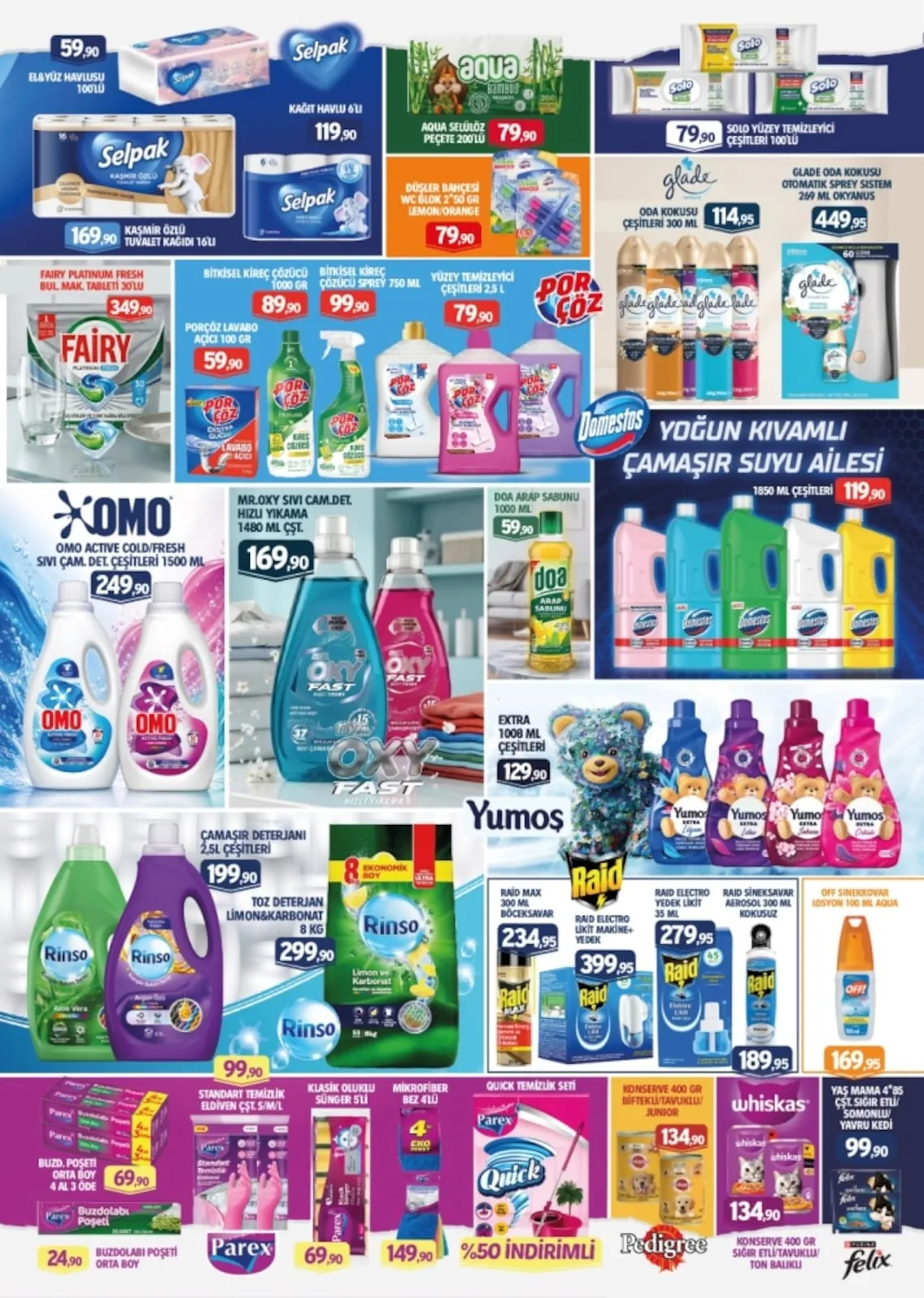 Barış Barış Gross 22 Mayıs 2026 Aktüel Kataloğu sayfa 7: Fairy Platinum Fresh Bulaşık Tableti 30Lu, Glade Oda Kokusu Otomatik Sprey Sistem 269 Ml Okyanus