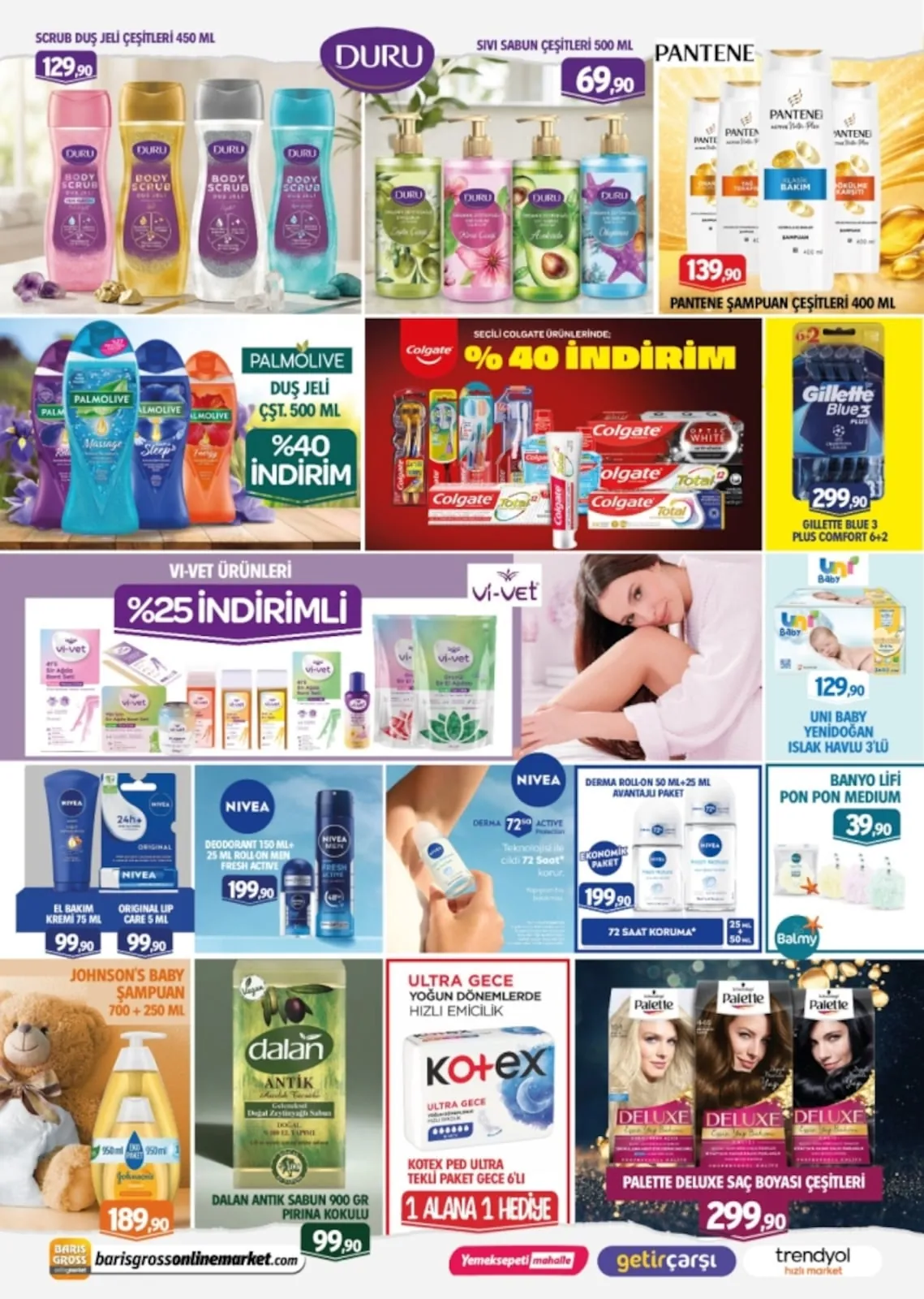 Barış Barış Gross 12 Haziran 2026 Aktüel Kataloğu sayfa 7: Gillette Blue 3 Plus Comfort 6+2, El Bakim Kremi 75Ml