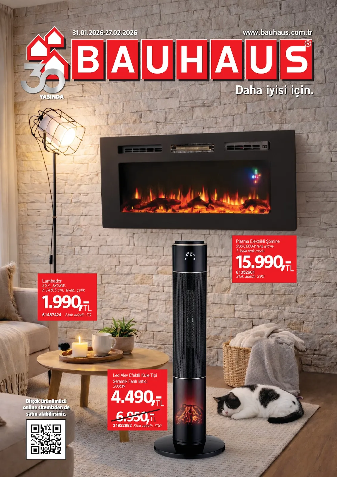 Bauhaus Bauhaus 31 Ocak 2026 Aktüel Kataloğu sayfa 1: Lambader E27, 1X25W, H: 148.5 Cm, Siyah, Çelik, Lambader E27, 1X25W, H: 148.5 Cm, Siyah, Çelik