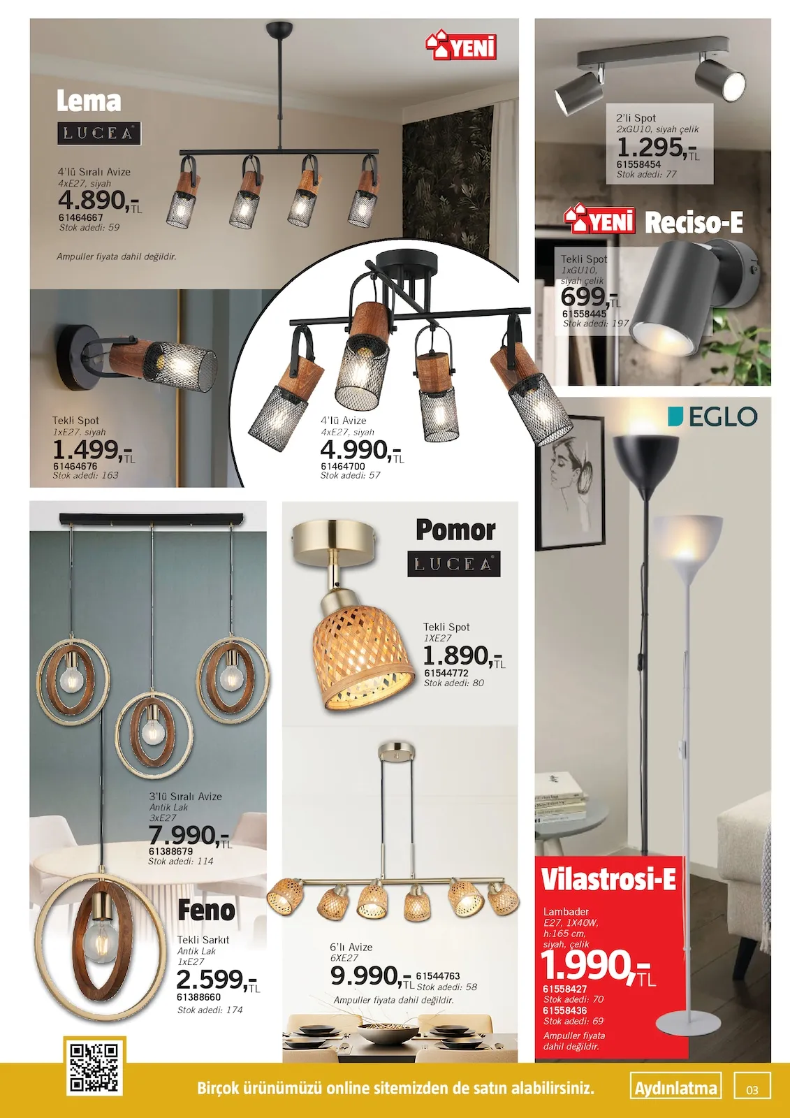 Bauhaus Bauhaus 31 Ocak 2026 Aktüel Kataloğu sayfa 3: Lucea Pomor Tekli Spot 1Xe27, Tekli Spot 1Xe27, Siyah