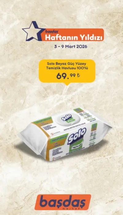 Başdaş Market 3 Mart 2026 Aktüel Kataloğu3 Mart - 9 Mart