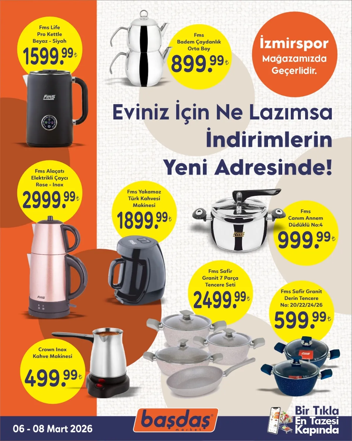 Başdaş Başdaş Market 6 Mart 2026 Aktüel Kataloğu sayfa 1