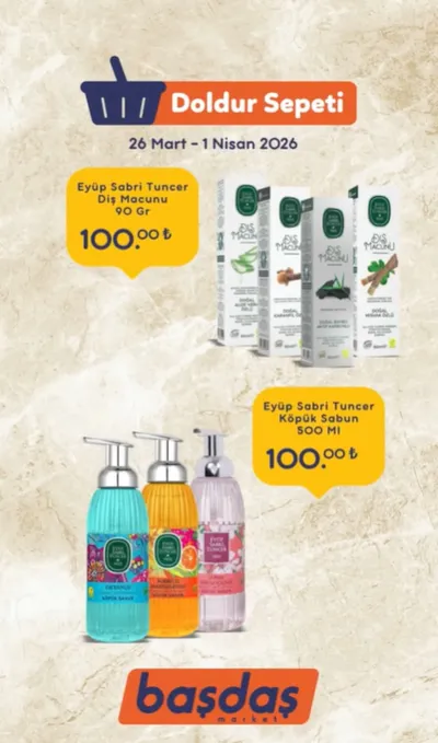 Başdaş Market 26 Mart 2026 Aktüel Kataloğu broşürü