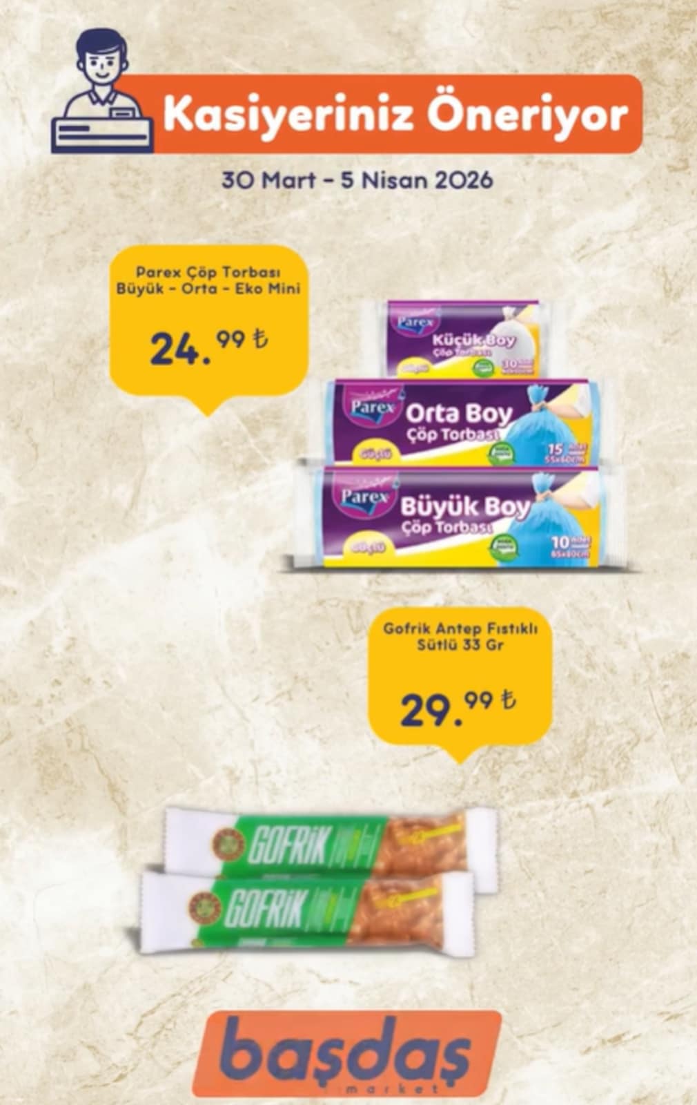Başdaş Market 30 Mart 2026 Aktüel Kataloğu broşürü