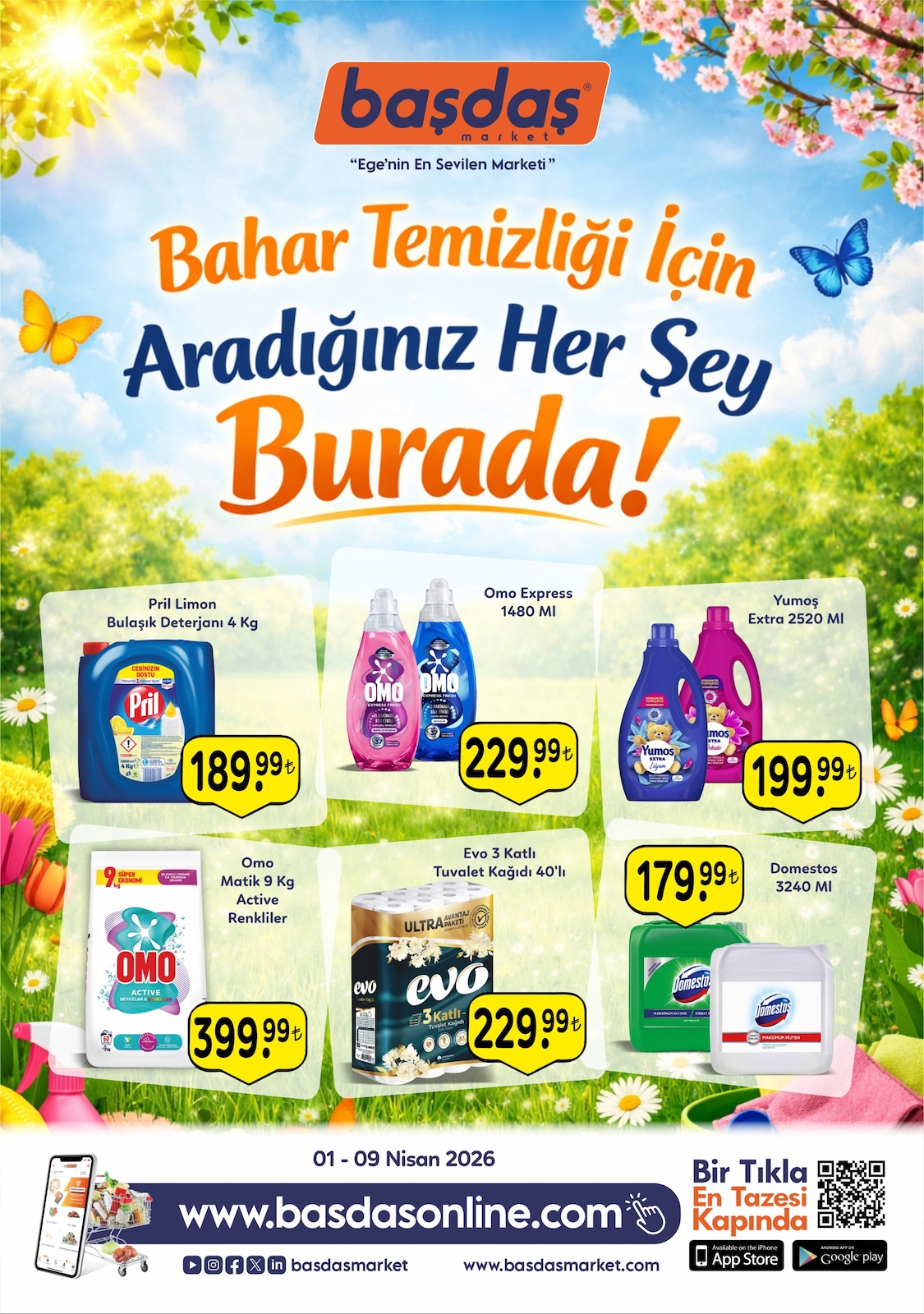 Başdaş Market 1 Nisan 2026 Aktüel Kataloğu broşürü