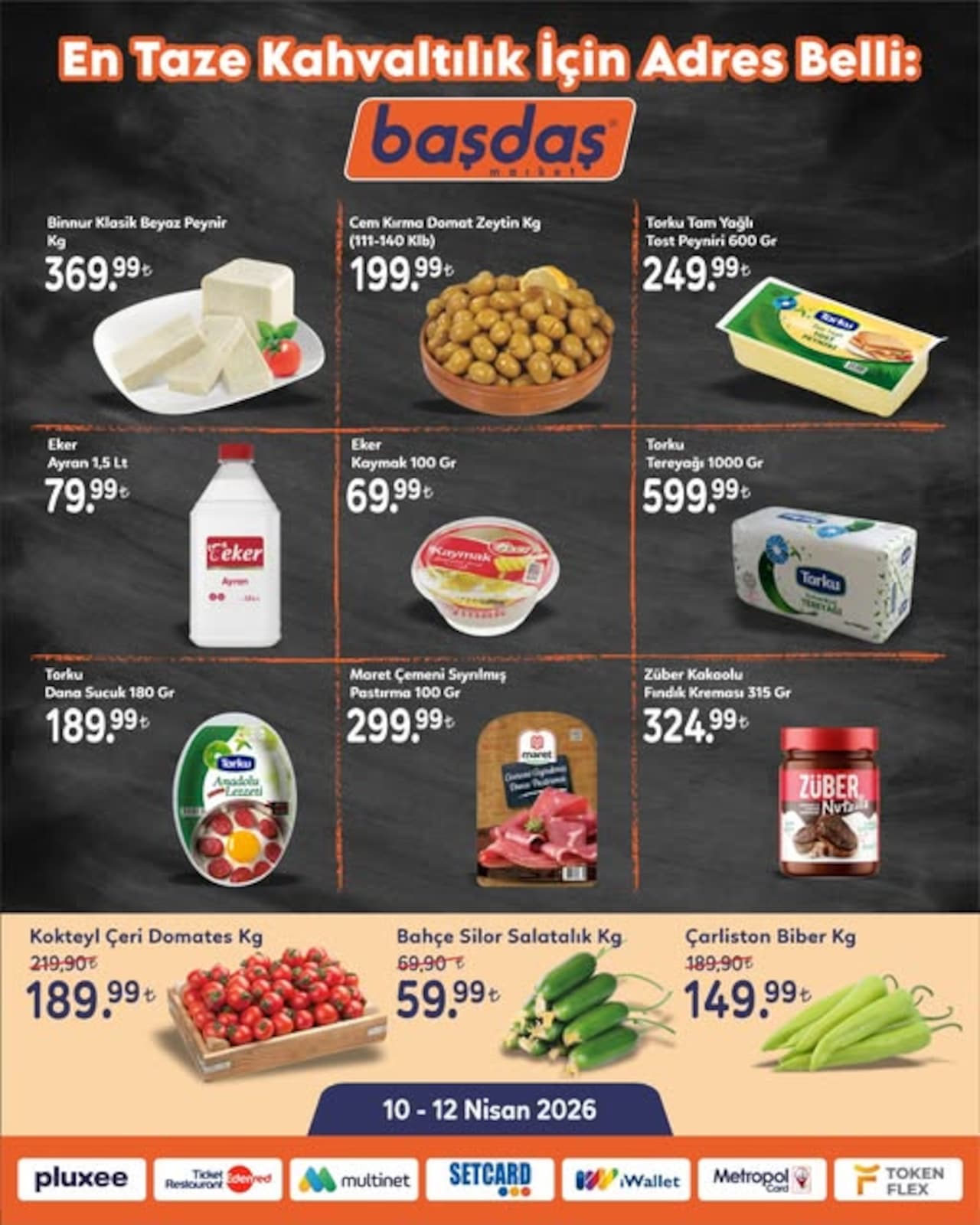 Başdaş Market 10 Nisan 2026 Aktüel Kataloğu broşürü