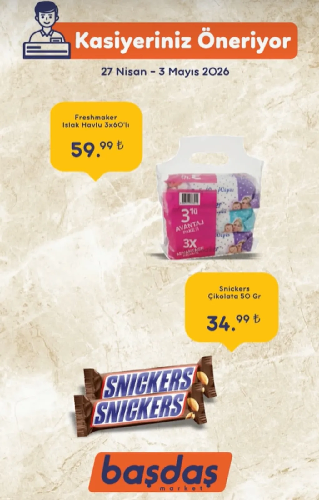 Başdaş Başdaş Market 27 Nisan 2026 Aktüel Kataloğu sayfa 1