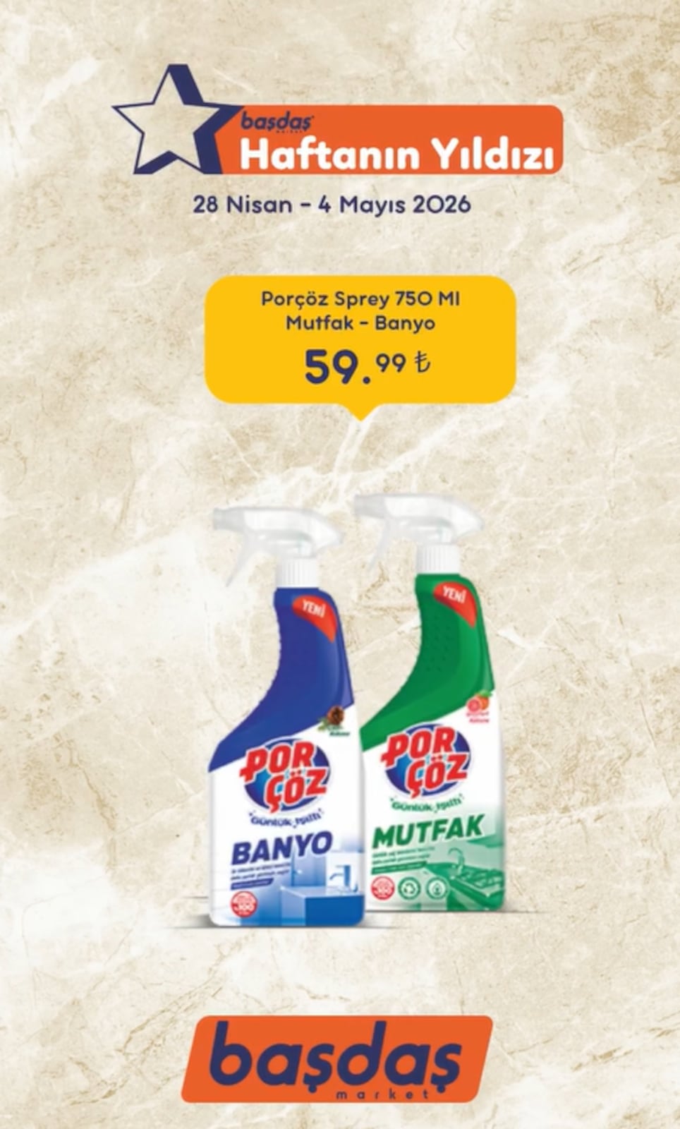 Başdaş Market 28 Nisan 2026 Aktüel Kataloğu broşürü