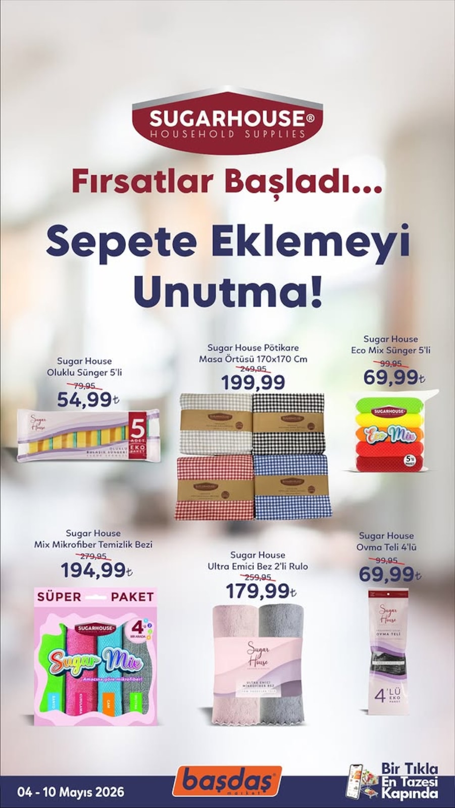 Başdaş Market 4 Mayıs 2026 Aktüel Kataloğu broşürü