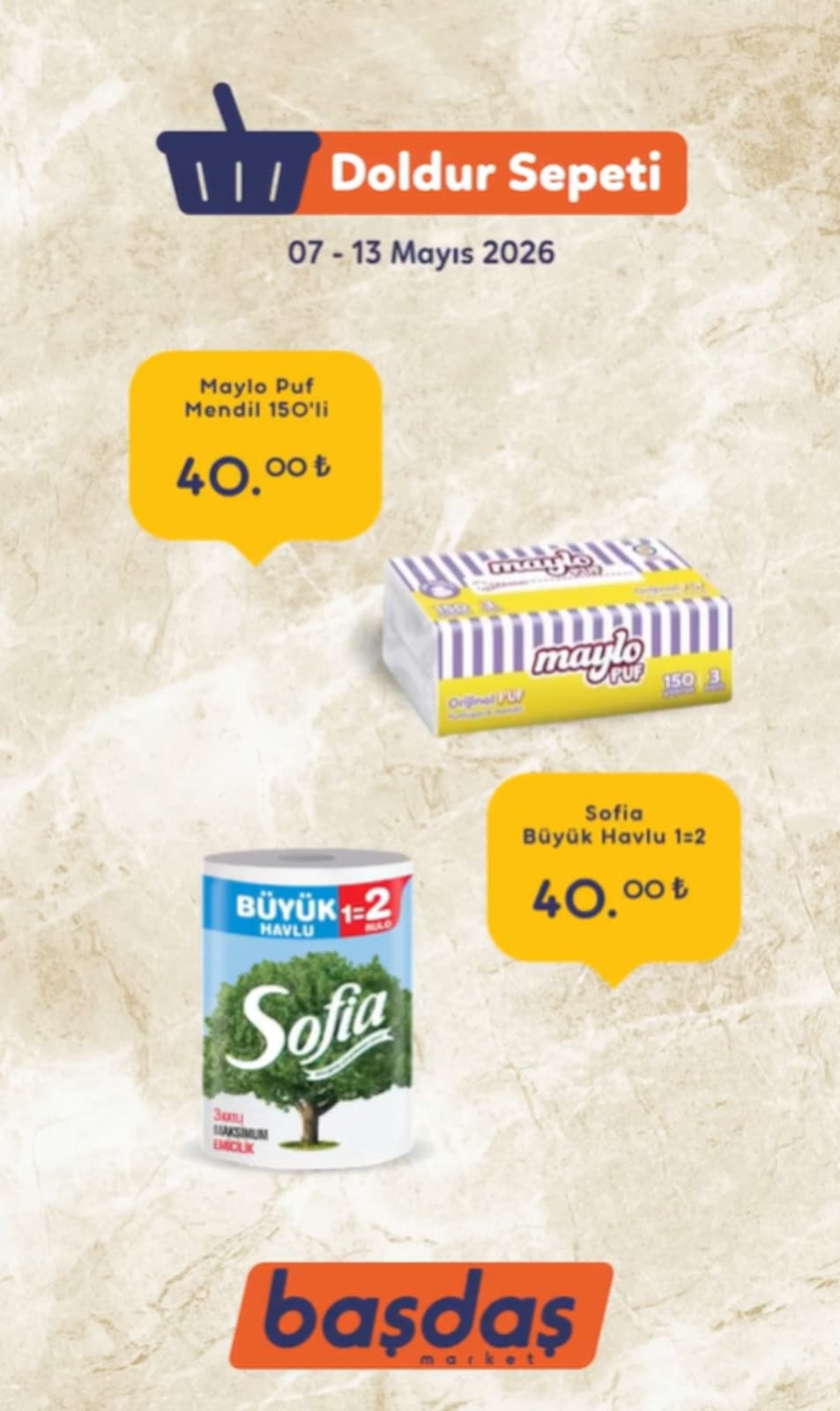 Başdaş Market 7 Mayıs 2026 Aktüel Kataloğu broşürü