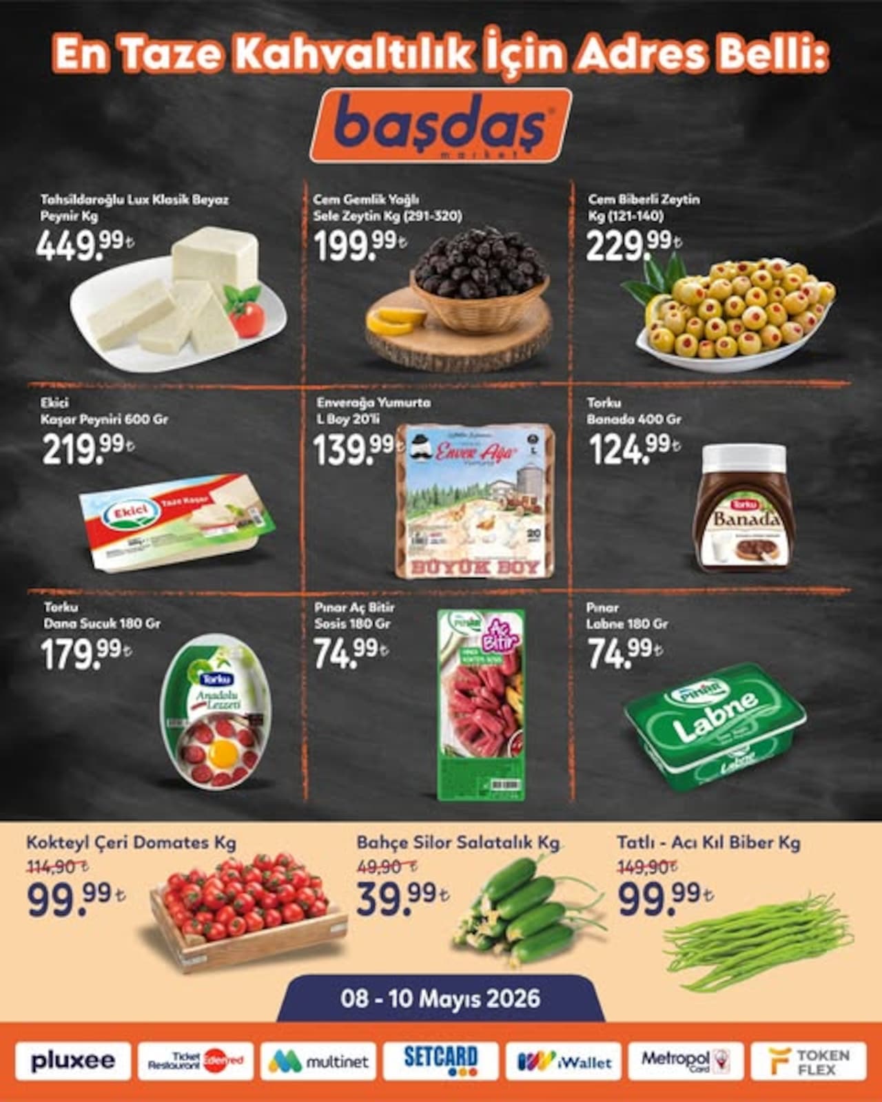 Başdaş Market 8 Mayıs 2026 Aktüel Kataloğu Kapak Görseli