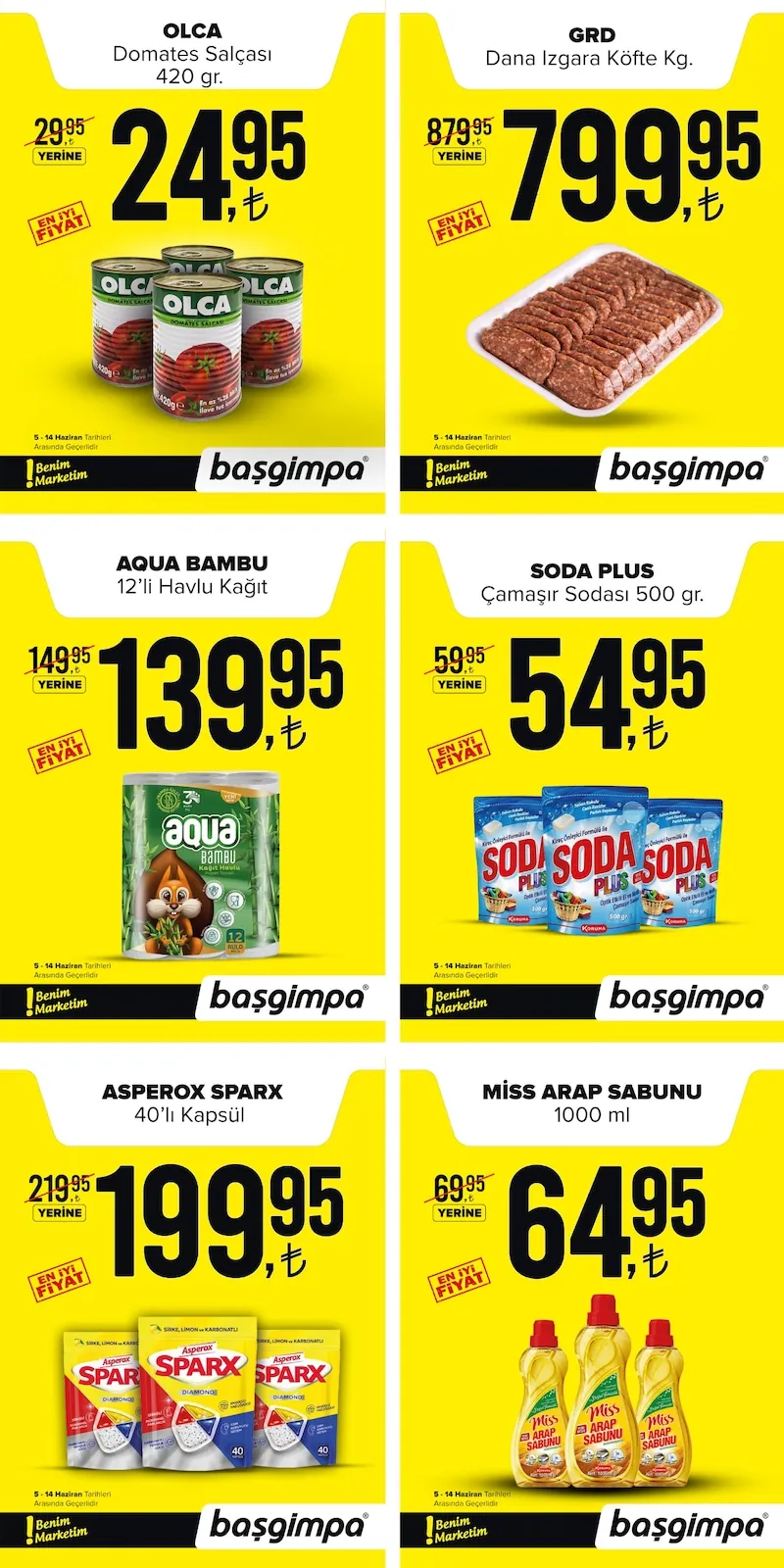 Basgimpa Başgimpa 5 Haziran 2026 Aktüel Kataloğu sayfa 2: Grd Dana Izgara Köfte 1Kg