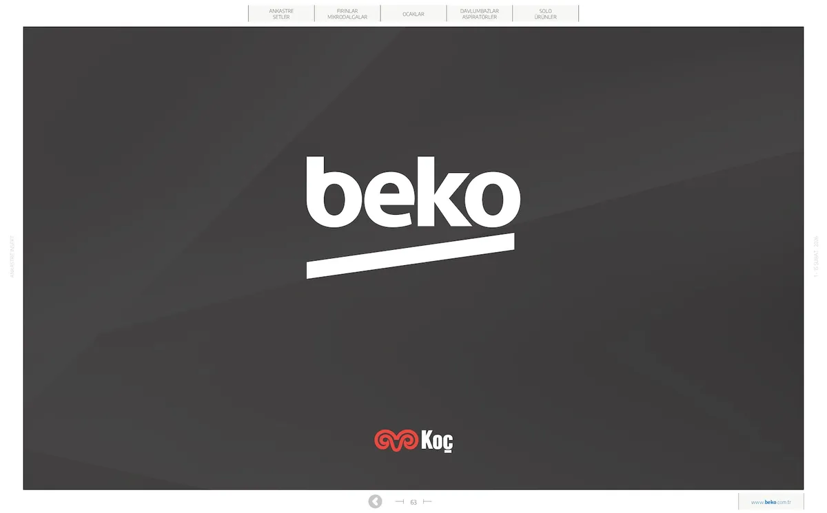 Beko Beko 1 Şubat 2026 Aktüel Kataloğu sayfa 63