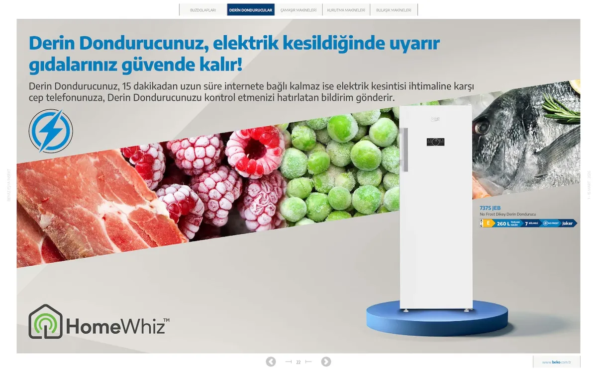 Beko Beko 1 Mart 2026 Aktüel Kataloğu sayfa 22: Beko Cmx 10120 Çamaşır Makinesi 10 Kg, Beko Cmxd 9100 Çamaşır Makinesi 9 Kg