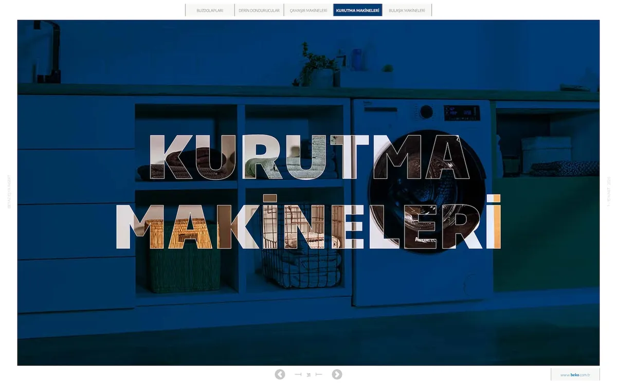 Beko Beko 1 Mart 2026 Aktüel Kataloğu sayfa 31: Beko Kmx 1001 Kurutma Makinesi