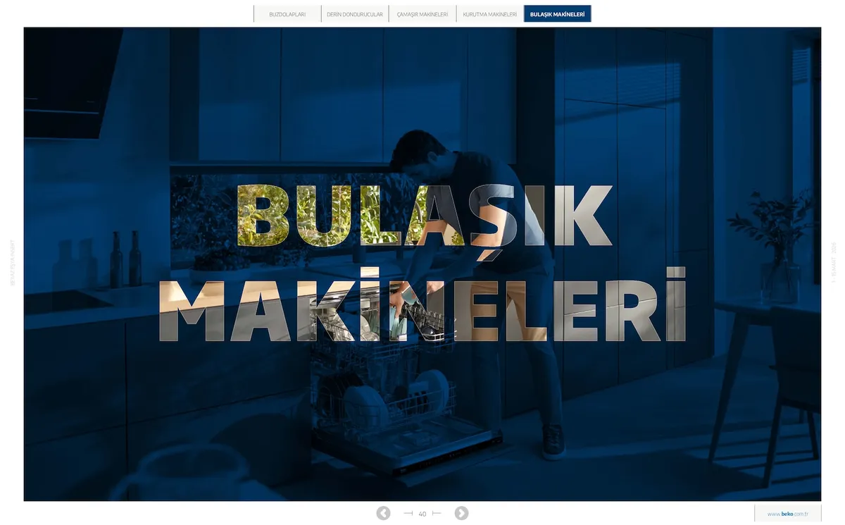 Beko Beko 1 Mart 2026 Aktüel Kataloğu sayfa 40: Beko Bm 4144 Bulaşık Makinesi