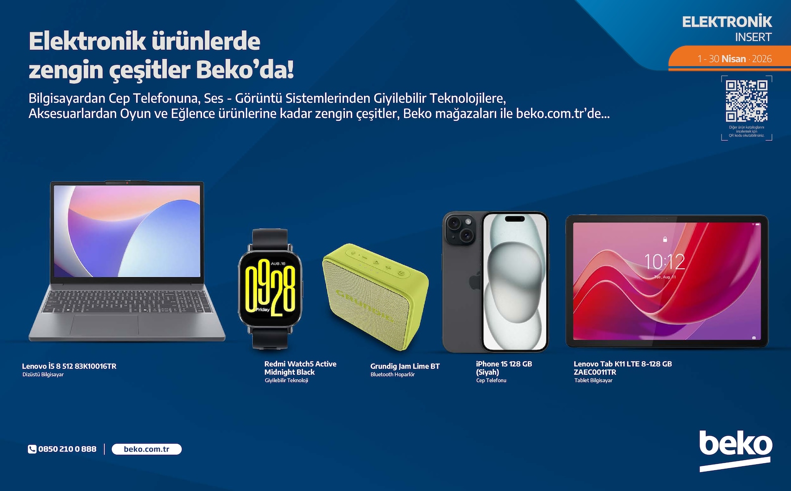 Beko 1 Nisan 2026 Aktüel Kataloğu broşürü