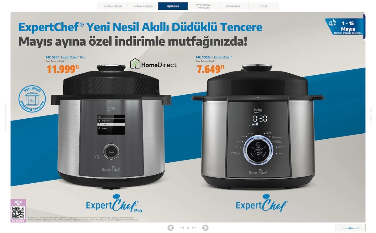 Beko Market Katalog sayfa 27: Beko Expertchef® Mc 5251 Pro Çok Amaçlı Pişirici