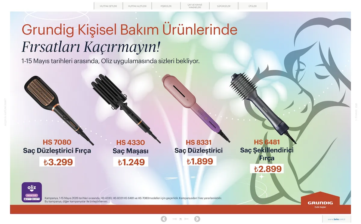 Beko Market Katalog sayfa 71