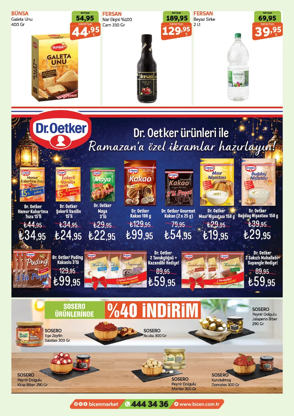 Biçen Biçen Market 11 Şubat 2026 Aktüel Kataloğu sayfa 13: Dr. Oetker Buğday Nişastası 150 G, Dr. Oetker Kakao 100 G
