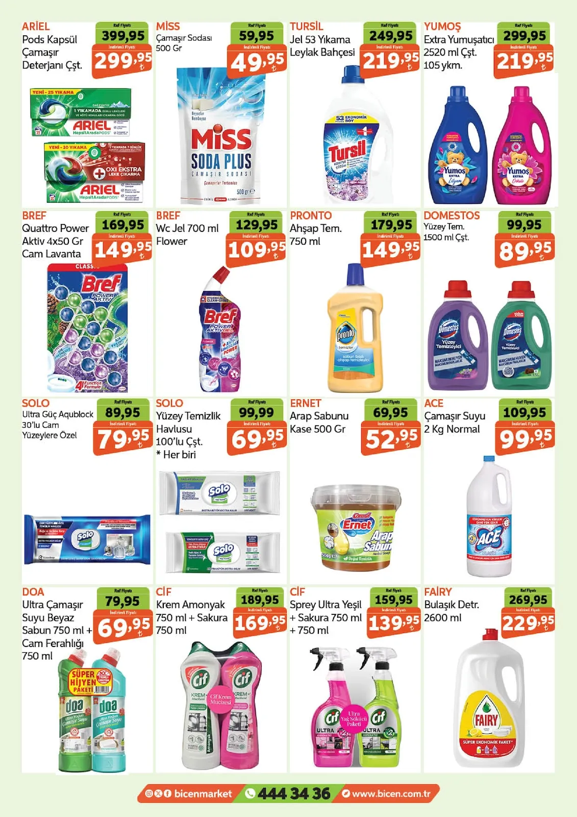 Biçen Biçen Market 25 Şubat 2026 Aktüel Kataloğu sayfa 12: Cif Sprey Ultra Yeşil + Sakura 750 Ml + 750 Ml, Cif Krem Amonyak 750 Ml + Sakura 750 Ml