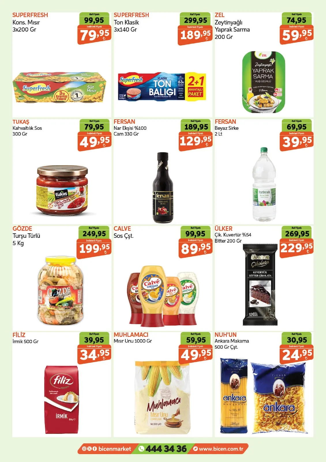 Biçen Biçen Market 25 Şubat 2026 Aktüel Kataloğu sayfa 9: Gözde Turşu Türlü 5 Kg, Ülker Çik. Kuvertür %54 Bitter 200 Gr