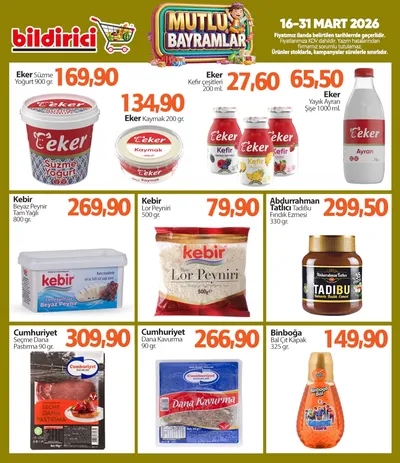 Bildirici 16 Mart 2026 Aktüel Kataloğu broşürü
