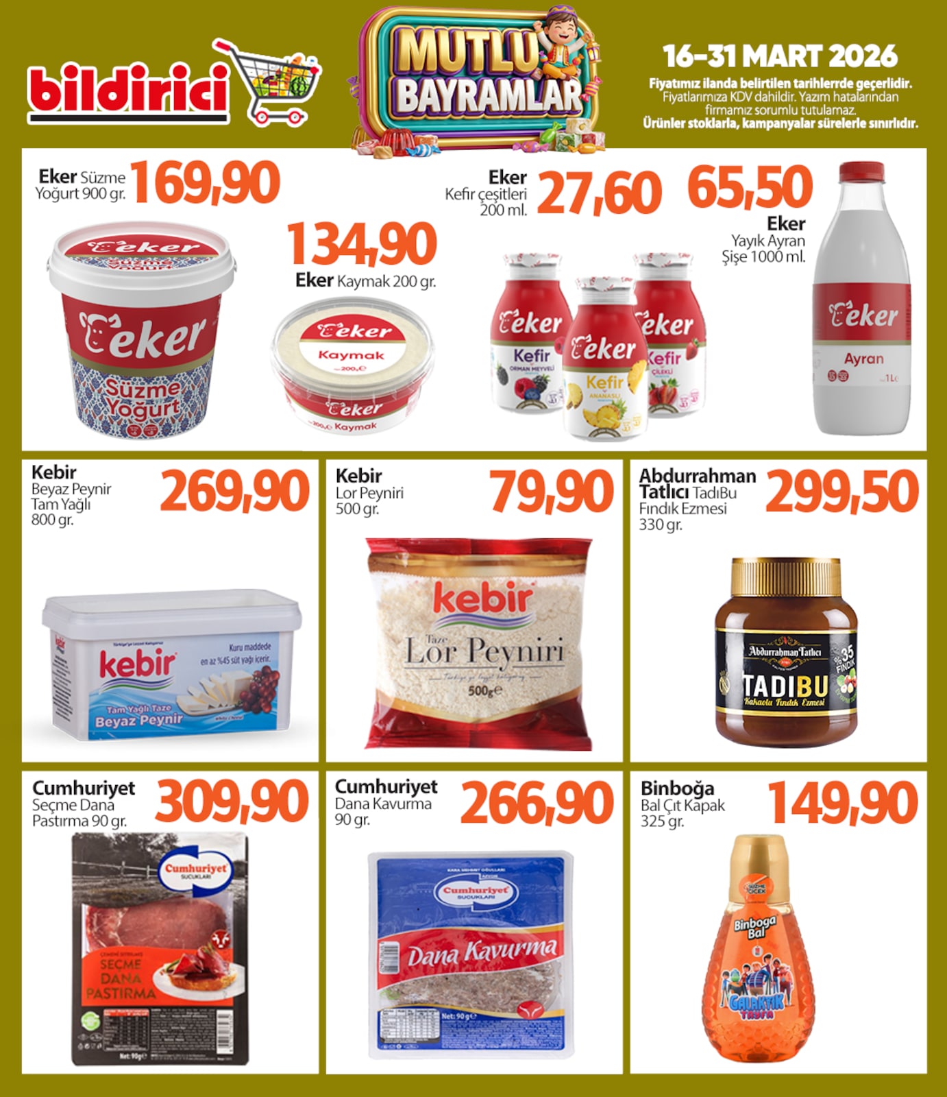 Bildirici 16 Mart 2026 Aktüel Kataloğu broşürü