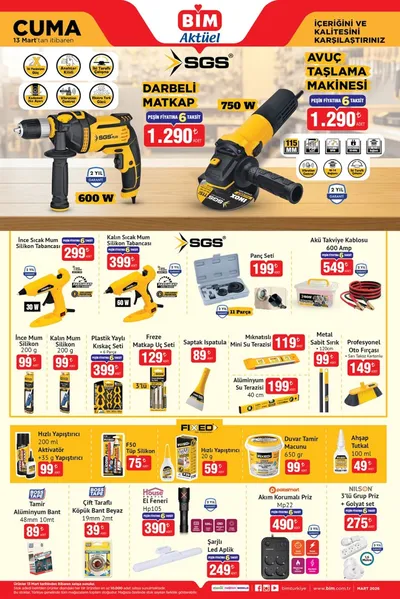 Bim 13 Mart 2026 Aktüel Kataloğu13 Mart - 19 Mart