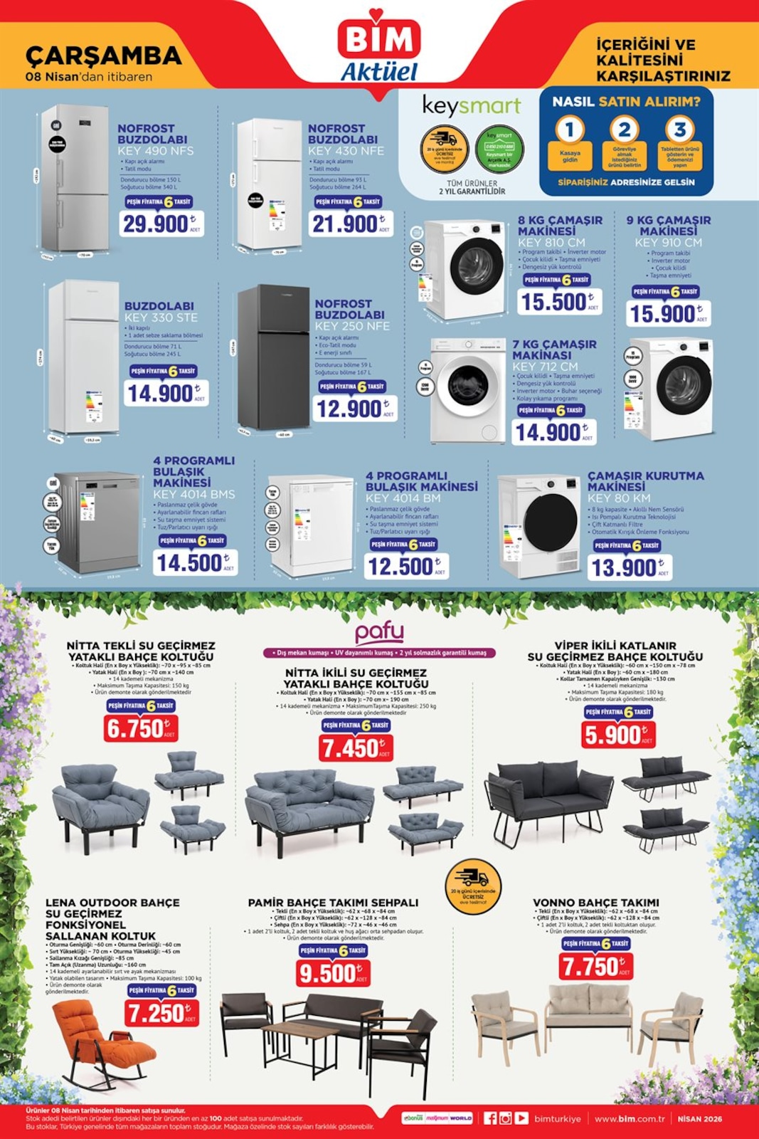 BİM Bim 8 Nisan 2026 Aktüel Kataloğu broşürü