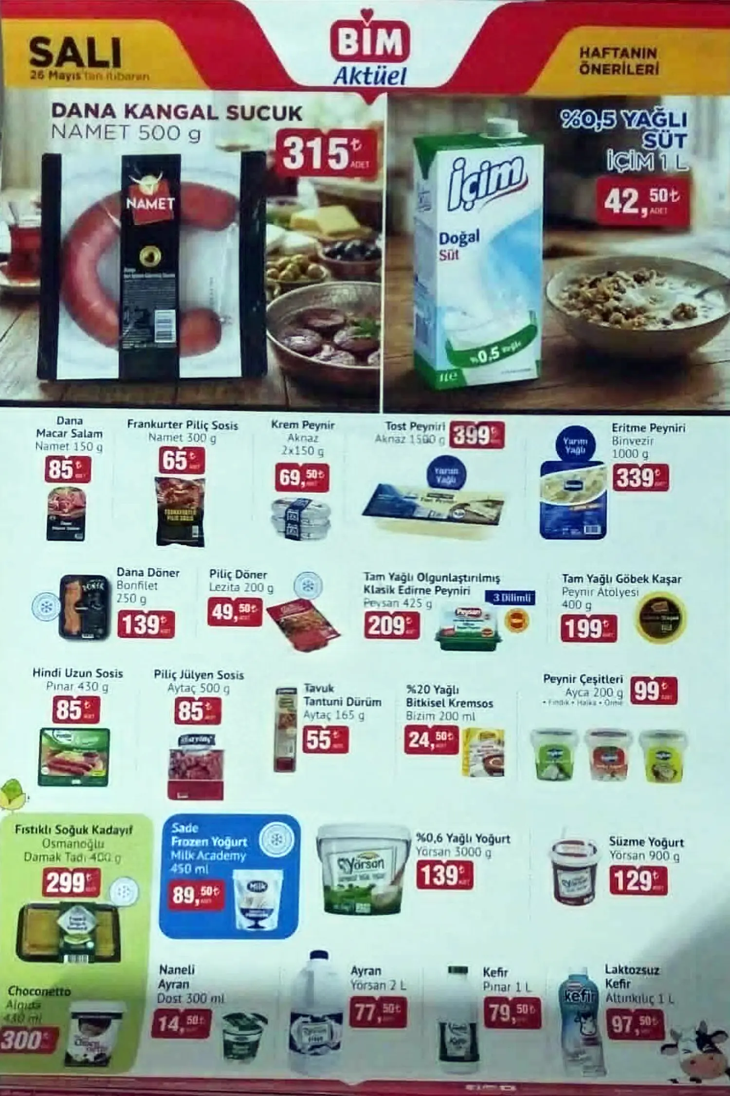 Bim 26 Mayıs 2026 Aktüel Kataloğu