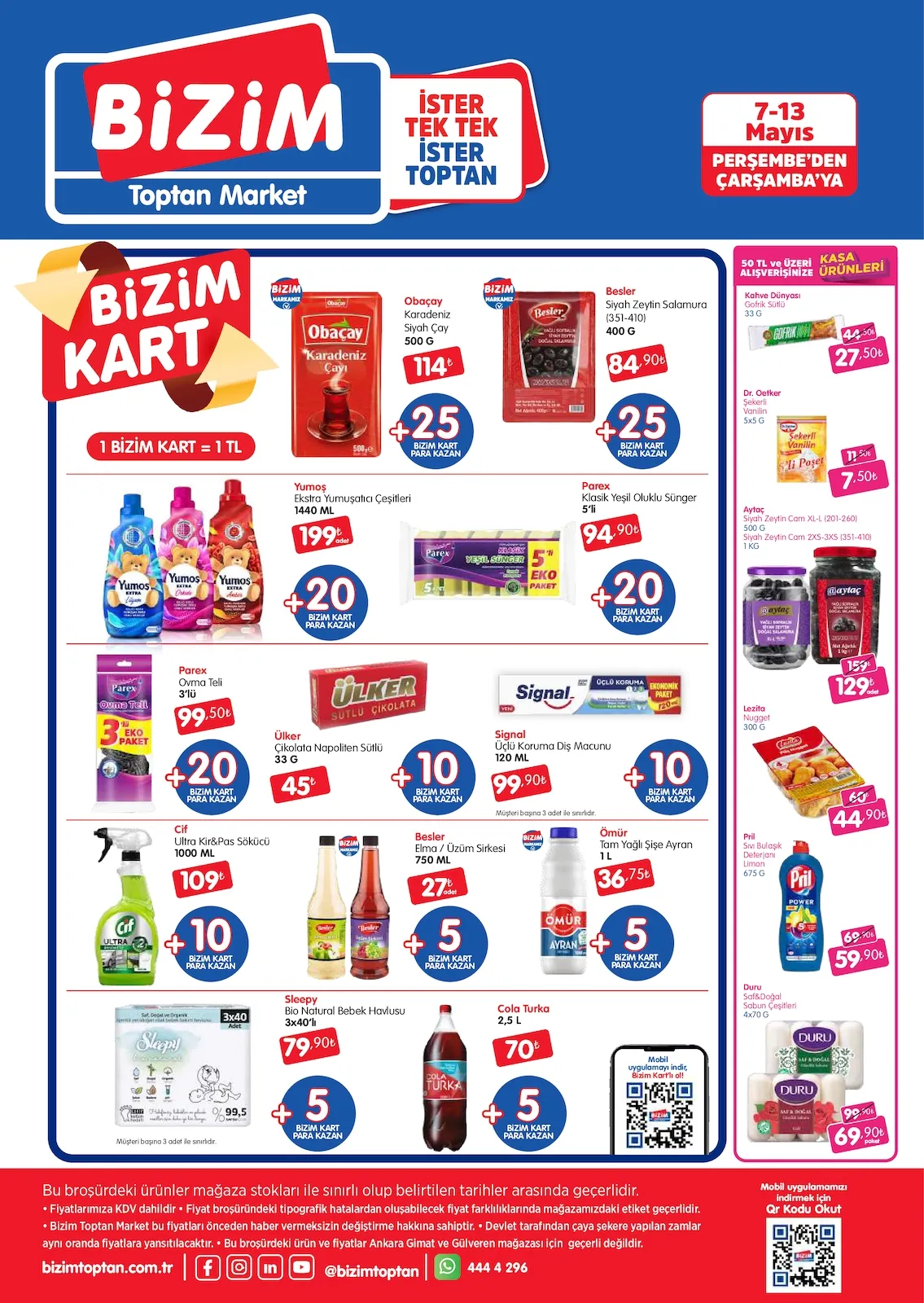 Bizim Bizim Toptan 7 Mayıs 2026 Aktüel Kataloğu sayfa 2: Dr. Oetker Şekerli Vanilin 5X5 G, Lezita Nugget 300 G