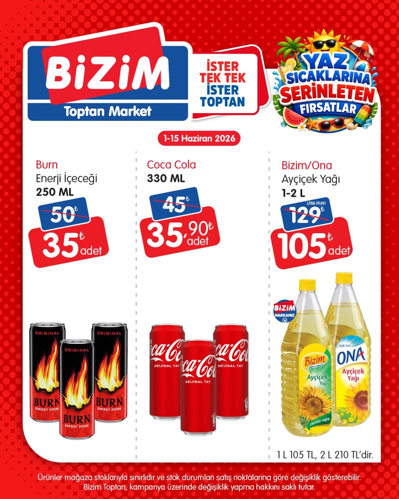 Bizim Toptan 1 Haziran 2026 Aktüel Kataloğu broşürü