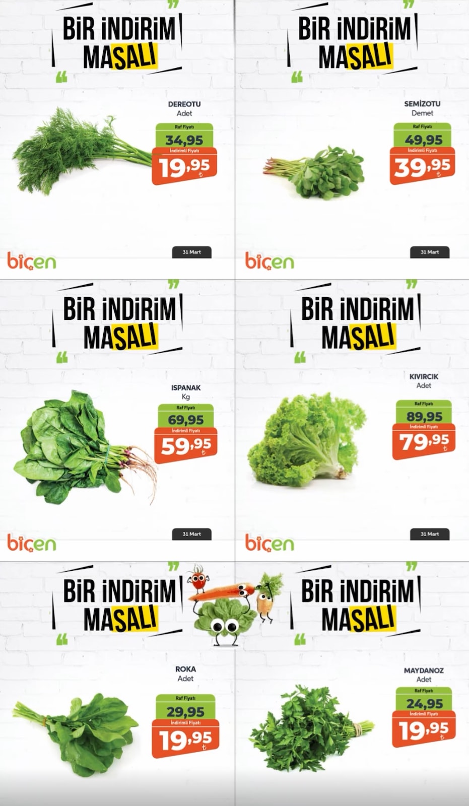 Biçen Market 31 Mart 2026 Aktüel Kataloğu broşürü