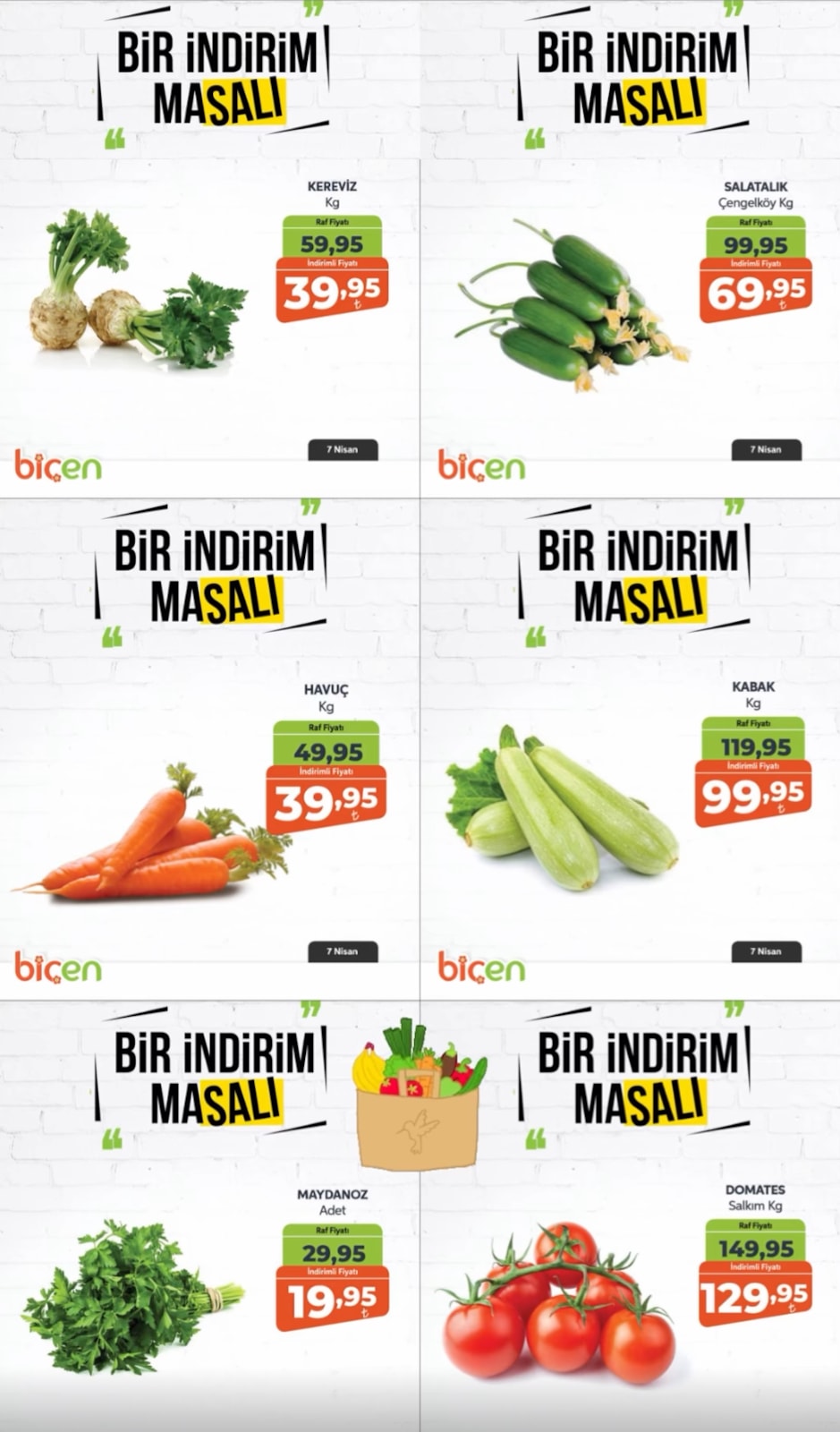 Biçen Market 7 Nisan 2026 Aktüel Kataloğu