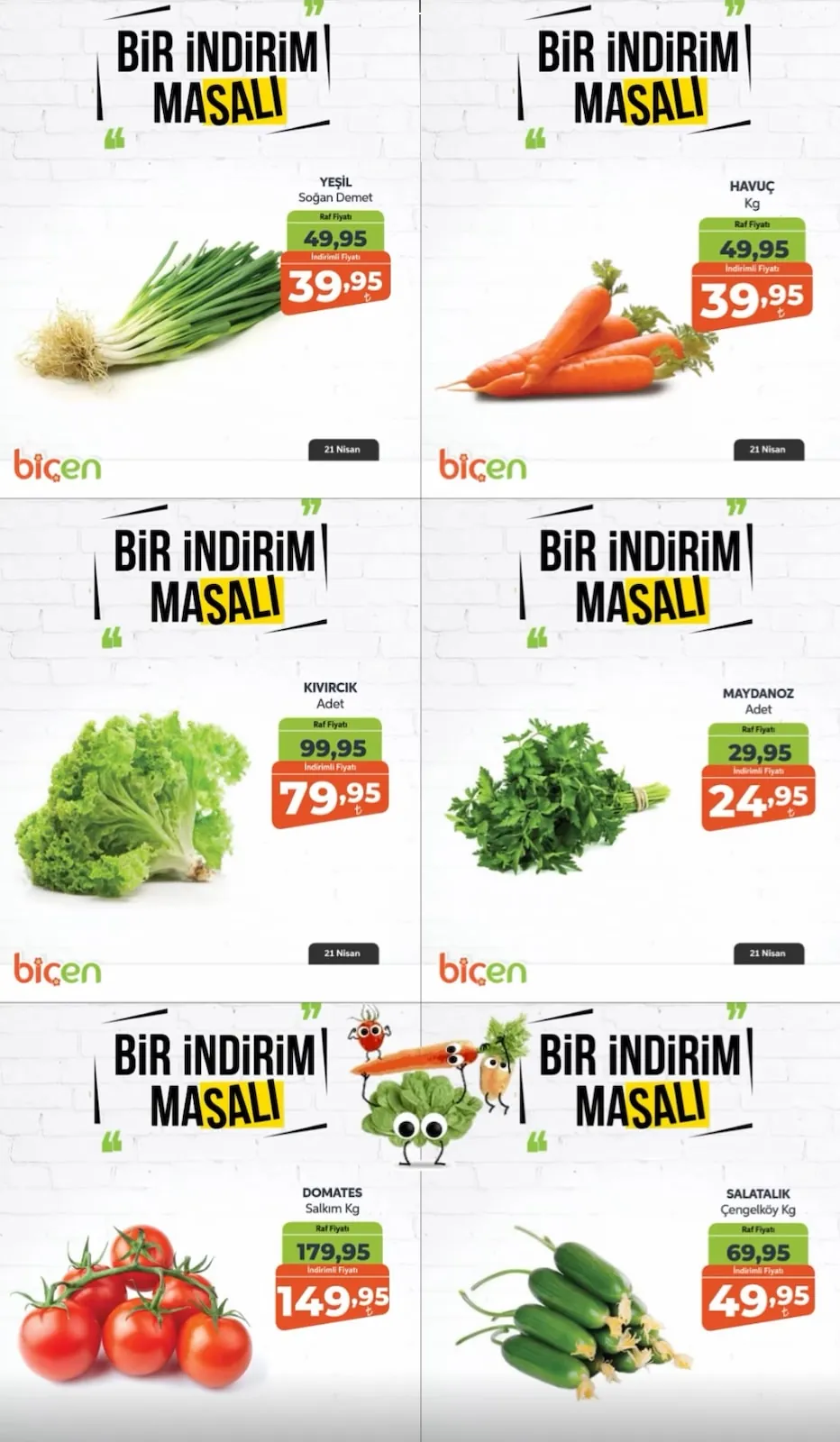 Biçen Biçen Market 21 Nisan 2026 Aktüel Kataloğu sayfa 2: Kıvırcık Adet, Havuç Kg