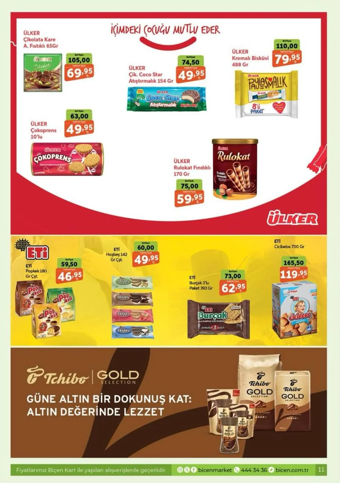Biçen Biçen Market 15 Mayıs 2026 Aktüel Kataloğu sayfa 10: Eti Hoşbeş 142 Gr Çst, Eti Cicibebe 700 Gr