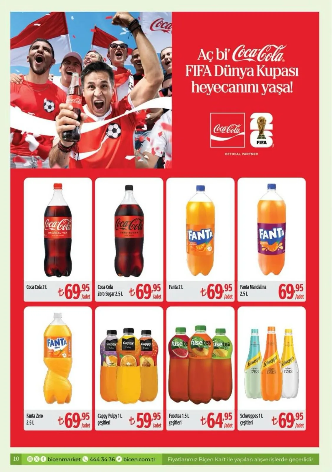 Biçen Biçen Market 15 Mayıs 2026 Aktüel Kataloğu sayfa 9: Fusetea 1.5 L, Cappy Pulpy 1 L