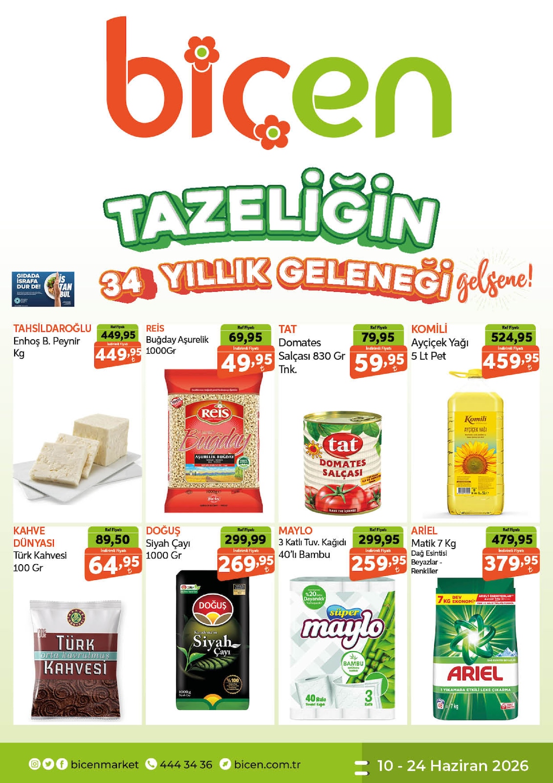 Biçen Market 10 Haziran 2026 Aktüel Kataloğu