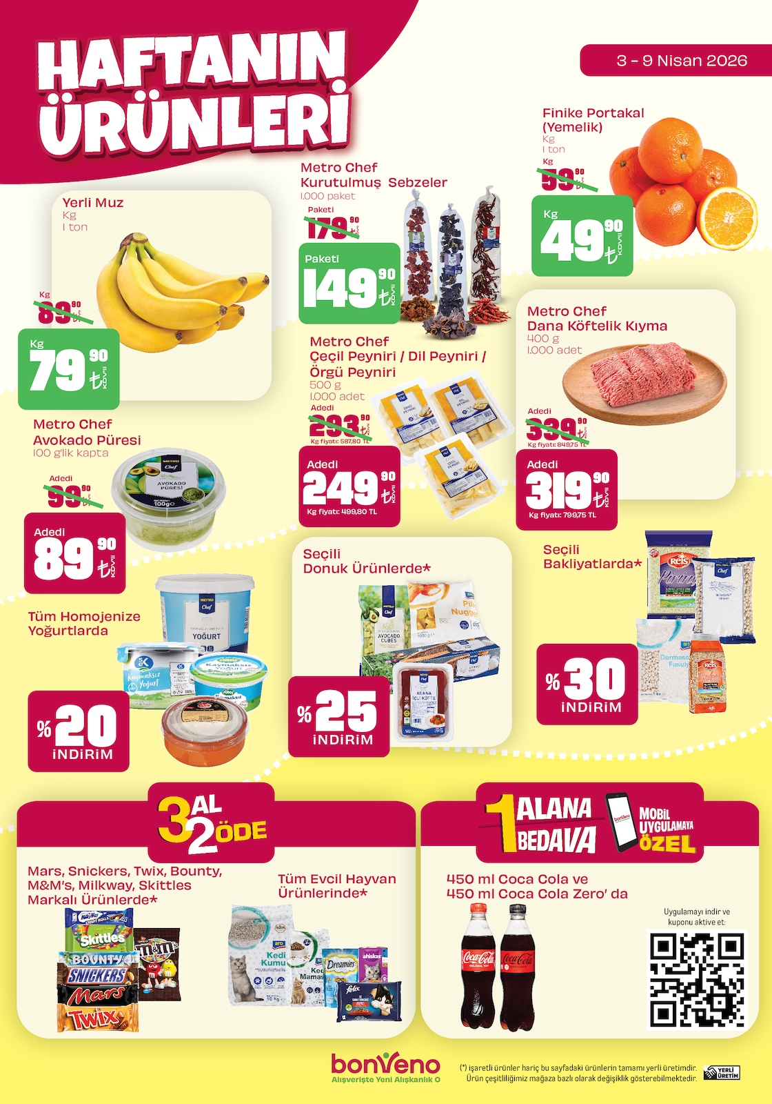 Bonveno 3 Nisan 2026 Aktüel Kataloğu broşürü